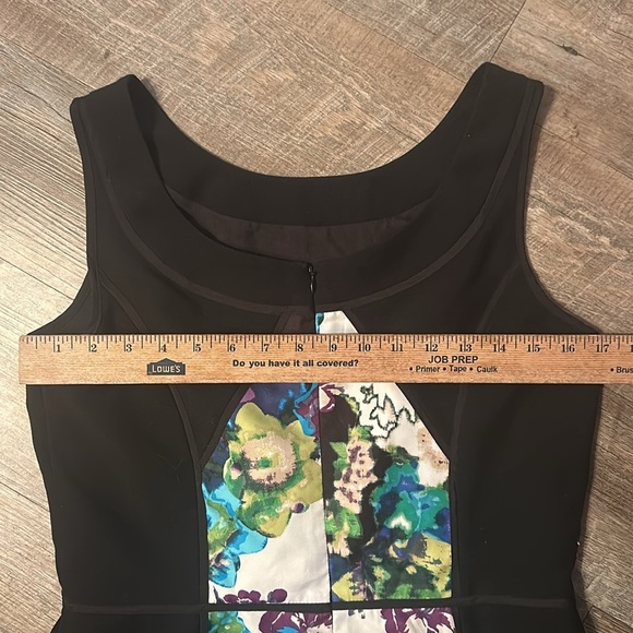 Ellen Tracy Blue Sheath Midi Dress Sleeveless Crew Neck - Picture 9 of 12